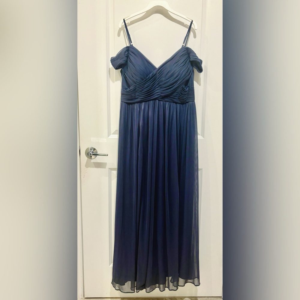 Azazie Aja Gown — Stormy Blue — Size 16